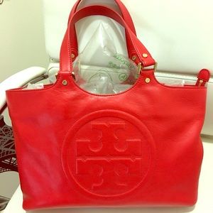 Tory Burch Bombe Leather Tote